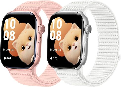 Sport Loop Bands Compatible with Kids Apple Watch Band, Soft Breathable Nylon Strap for Girls Boys Small Wrists for iWatch Series 10 9 8 7 6 5 4 3 SE SE2 in Kuwait