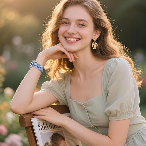 فرقة راتنج لـ Samsung Galaxy Watch 8 Band 40mm 44mm/Galaxy Watch 8 Classic Band 46mm Women Men ، حزام بديل خفيف الوزن لـ Samsung Watch 8 Bands-Navy Blue in Kuwait