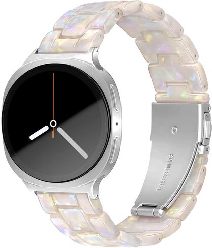 فرقة راتنج لـ Samsung Galaxy Watch 8 Band 40mm 44mm/Galaxy Watch 8 Classic Band 46mm Women Men ، حزام بديل خفيف الوزن لـ Samsung Watch 8 Bands-Navy Blue in Kuwait