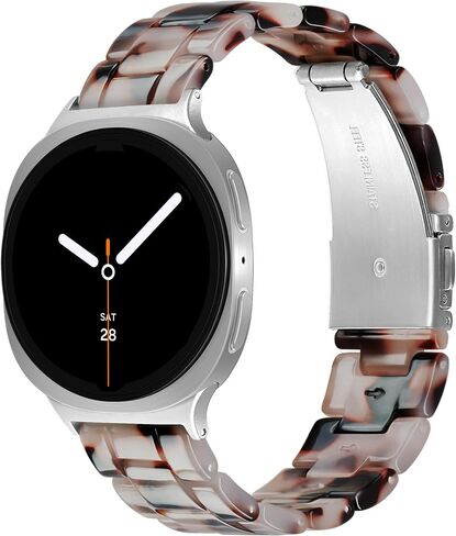 فرقة راتنج لـ Samsung Galaxy Watch 8 Band 40mm 44mm/Galaxy Watch 8 Classic Band 46mm Women Men ، حزام بديل خفيف الوزن لـ Samsung Watch 8 Bands-Navy Blue in Kuwait