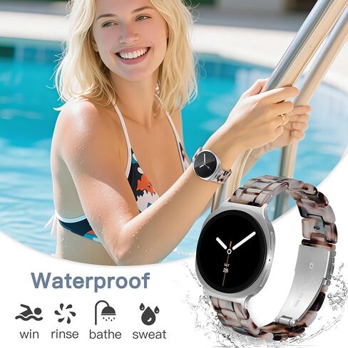 فرقة راتنج لـ Samsung Galaxy Watch 8 Band 40mm 44mm/Galaxy Watch 8 Classic Band 46mm Women Men ، حزام بديل خفيف الوزن لـ Samsung Watch 8 Bands-Navy Blue in Kuwait