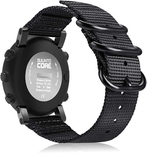 Fintie Watch Band متوافق مع Suunto Core ، حزام رياضي بديل من النايلون المتميز مع مشبك معدني متوافق مع Suunto Core Smart Watch in Kuwait