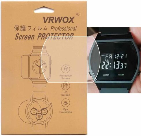 3 Pcs TPU Screen Protector For LW-204-4ACF Full Coverage HD Clear Anti-Bubble and Anti-Scratch Anti-scratch High Definition Watch Screen Protection Film Compatible With 【LW-204】 in Saudi Arabia
