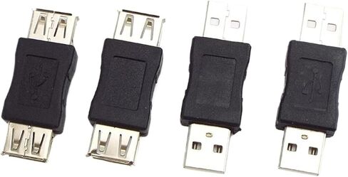 USB 2.0 TY>pe A Female to Female Coupler Adapter USB Connector Male to Male Extender Cord Changer Converter for PC(Male to Male) in Saudi Arabia