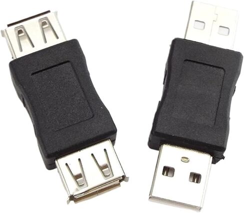 USB 2.0 TY>pe A Female to Female Coupler Adapter USB Connector Male to Male Extender Cord Changer Converter for PC(Male to Male) in Saudi Arabia