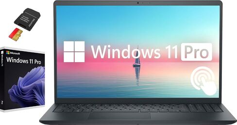 Dell Inspiron 15" FHD Touchscreen Business & Student Laptop Computer, 64GB RAM 2.5TB Storage (2TB SSD+ 512GB SD Card), 10-Cores Intel Core i5, Windows 11 Pro with Microsoft Office Included, Black in Saudi Arabia