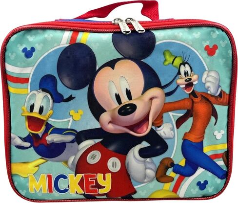 Ruz Mickey Mouse 16" Backpack With Detachable Lunch Box Blue-Red in Saudi Arabia