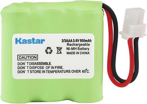 Kastar 1-Pack 3.6V 500mAh Ni-MH استبدال بطارية لراديو Shack 239070 ، 239081 ، 9601834 ، Sanik 3SN2 ، 3SN3AA3H30HSJ1 S60530 Southwestern Bell S60530 Cordless Phone ، Eton Frx2 Weather Radio Phone in Saudi Arabia