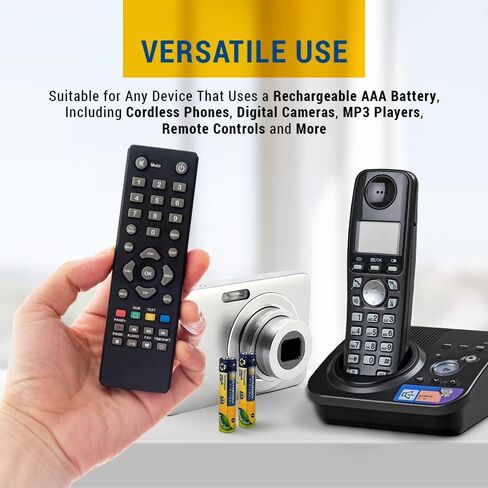 Synergy Digital Cordless Phone Battery, Compatible with Gigaset Gigaset E560 Cordless Phone, (Ni-MH, 1.25V, 1000 mAh) AAA Rechargeable Ultra Hi-Capacity Battery in Saudi Arabia