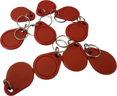 YARONGTECH 13.56mhz RFID Key fob ISO 14443A M1 S50 Chip IC tag(Pack of 10) (Orange) in Saudi Arabia
