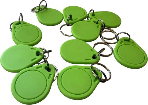 YARONGTECH 13.56mhz RFID Key fob ISO 14443A M1 S50 Chip IC tag(Pack of 10) (Orange) in Saudi Arabia