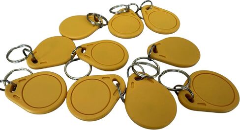 YARONGTECH 13.56mhz RFID Key fob ISO 14443A M1 S50 Chip IC tag(Pack of 10) (Orange) in Saudi Arabia