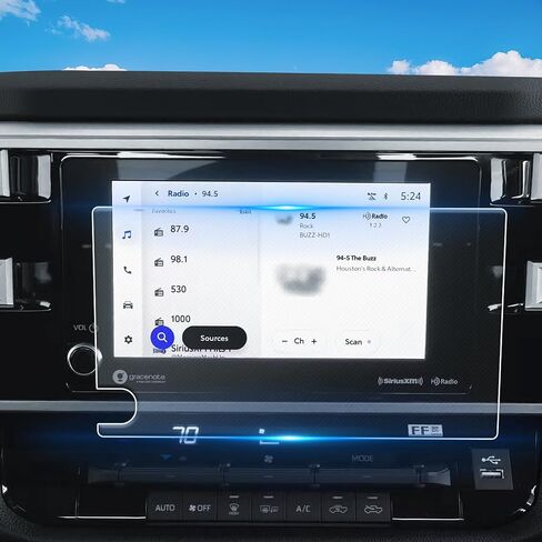 For 2022~2025 Toyota Tundra& 2023~2025 Toyota Sequoia (SR/SR5) Screen Protector 8 Inch Matte Anti-Glare Tempered Glass Touchscreen *1 Accessories 9H Hardness Glass - No More Fingerprint in Saudi Arabia
