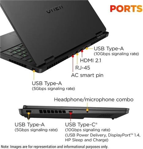 HP OMEN 16 Gaming Laptop ، Intel Ultra 9-285H ، 32 GB DDR5 RAM ، 2 TB PCIE SSD ، 16 "WQXGA (2560x1600) عرض 240Hz ، NVIDIA G-FORCE RTX 5070 ، RGB Backlit Keyboard ، W11 Home ، Shadow Black in Kuwait