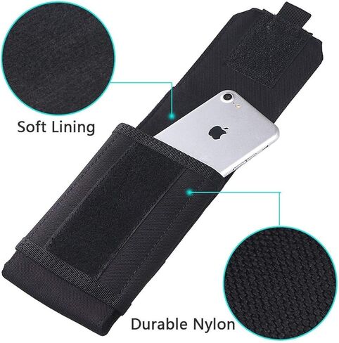IronSeals Tactical Molle Phone Case, Heavy Duty Loop Belt Holster Pouch with Flag Patch for iPhone 16 Pro Max/16 Plus/16 Pro/16/15 Pro Max/14 Pro Max/13 Pro Max/12 Pro Max, for Galaxy S24 Ultra in Saudi Arabia