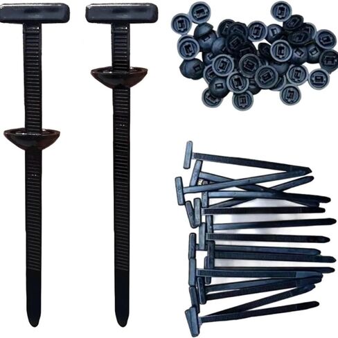 50pcs مشبك ربطة الكبلات العالمي من نايلون ، حامل علاقات نايلون الرمز البريدي الشاقية ، أداة ربط الكابلات البلاستيكية متعددة الأغراض للسيارة الإصلاح اليومي in Saudi Arabia