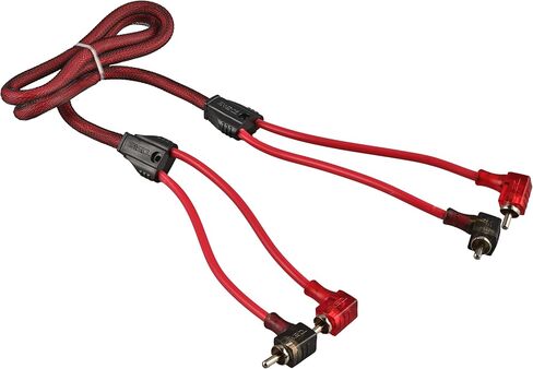 DS18 R3.L 100 ٪ من النحاس الخالي من الأكسجين OFC Ultra Flex 2 -channel مع 40 درجة نهايات - Dual Twist Wire Love Cable لمكبرات الصوت ، مضخمات الصوت ، مكبرات الصوت - 3 FT - 3 FT in Kuwait