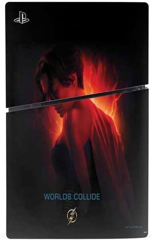Skinit Skinit Gaming Gaming Skin متوافق مع وحدة التحكم PS5 Slim Disk - Comics DC مرخص رسميًا The Flash Movie: The Flash Poster Design in Saudi Arabia