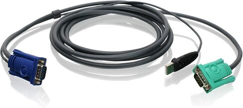 كابل Iogear USB KVM مستعرض 6 أقدام مع اتصالات USB و VGA ، G2L5202UTAA in Saudi Arabia