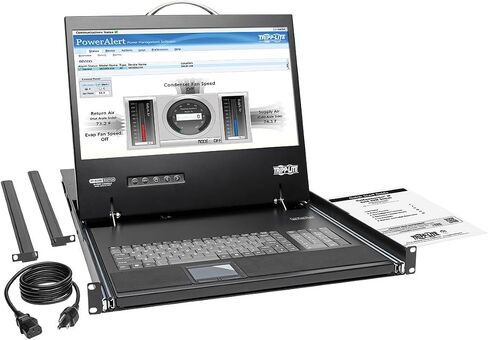 Tripp Lite 16-Port 1U Rack Console IP KVM Switch 2+1 مستخدمين W/ 19in. شاشة شاشة LCD (B070-016-19-IP2) in Saudi Arabia