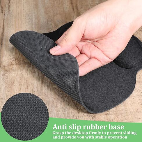 8 Pcs Ergonomic Wrist Rest Mouse Pad and Keyboard Set Comfortable Memory Foam Mouse Pads with Wrist Support for Easy Typing Gaming Pain Relief in Saudi Arabia