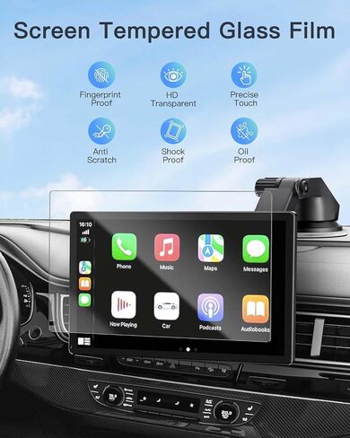 شاشة شاشة 2 حزمة لشاشة Hauxiy Q9S اللاسلكية ، و 9 بوصات فيلم حيوان أليف ناعم لـ Hauxiy Apple Carplay & Android Auto Car Stereo ، و Scratch ، و Anti-Fingerprint ، و HD Clear Film in Saudi Arabia