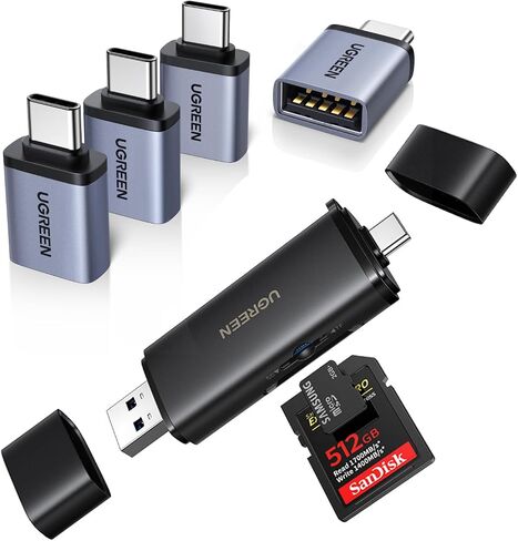 UGREEN USB C to USB Adapter 4 Pack +USB SD 4.0 SD Card Reader in Saudi Arabia