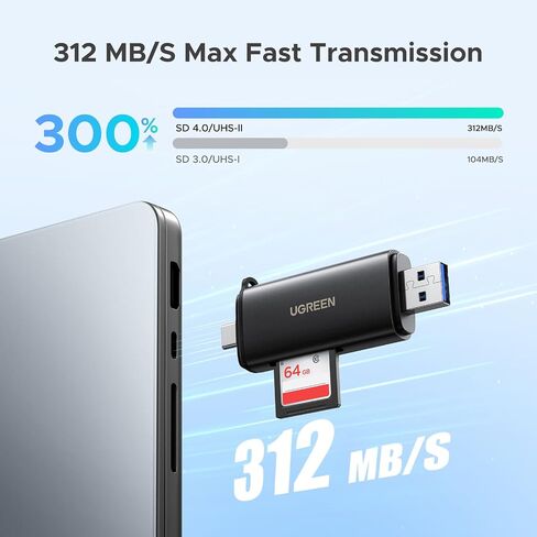 UGREEN USB C to USB Adapter 4 Pack +USB SD 4.0 SD Card Reader in Saudi Arabia