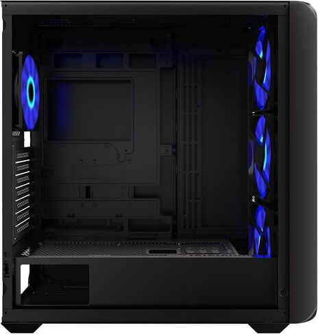 G.Skill GM3 ATX RGB PC Case, Mid-Tower with 4 RGB Fans, USB Type-C Front I/O, Tempered Glass Panel, High Airflow Design, 12-Fan Support, ATX/Micro ATX Compatible – Black in Saudi Arabia