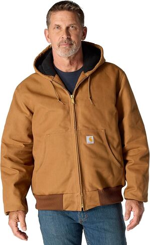 Carhartt Men's Big & Tall J140 Loose Fit Firm Duck Insulated Flannel-Lined Active Jac in Saudi Arabia