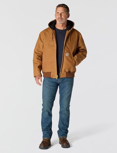 Carhartt Men's Big & Tall J140 Loose Fit Firm Duck Insulated Flannel-Lined Active Jac in Saudi Arabia