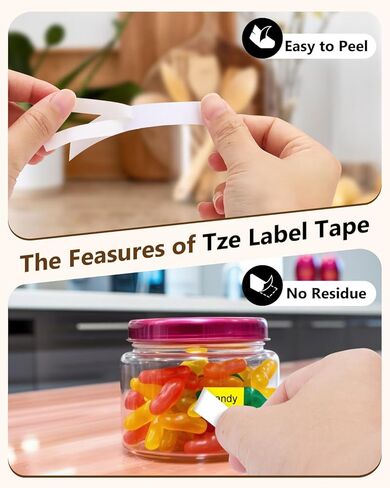 6 pack p touch label tze-131 Tze-231 Tze-431 Tze-531 Tze-631 Tze-731 Tape Tze Tz Tape 12mm 0.47 أبيض مغلفة متوافق مع صانع ملصق Brother P لـ Pt-H110 D220 1280 1290 2040 in Kuwait