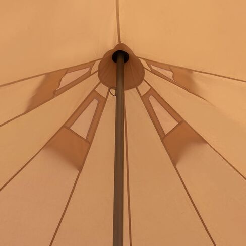 Bell Tent Yurt Tents with Carrying Bag 4 Seasons Waterproof Tent 6.5ft Sturdy Center Rod for Camping 100% Cotton Glamping Tents Breathable Holds up to 2 People in Saudi Arabia