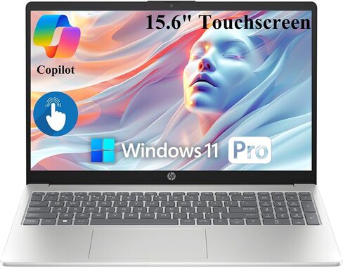 HP 2025 Touchscreen Laptop Computer for College Student & Business, 15.6" LED, Intel 13th Gen Core i3-1315U, 32GB RAM, 1TB SSD, Copilot AI, Windows 11 Pro, Wi-Fi 6, BT 5.3, HDMI, w/Accessory in Saudi Arabia