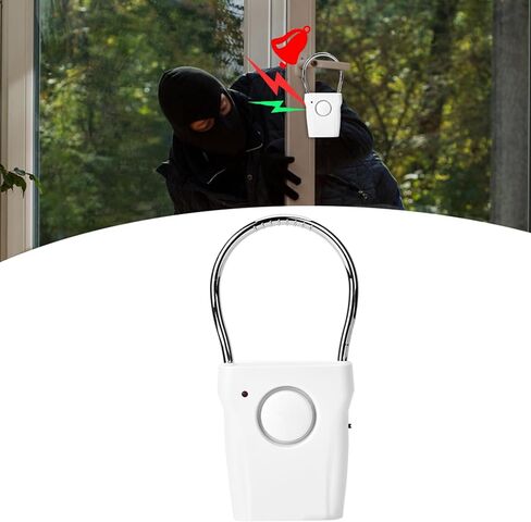 مقبض باب Bordstract المنبه ، الاهتزاز 120DB واللمس المنبه المحمولة المنبه ونافذة ، للسفر ، الفندق ، الشقة ، أمن المنزل in Saudi Arabia