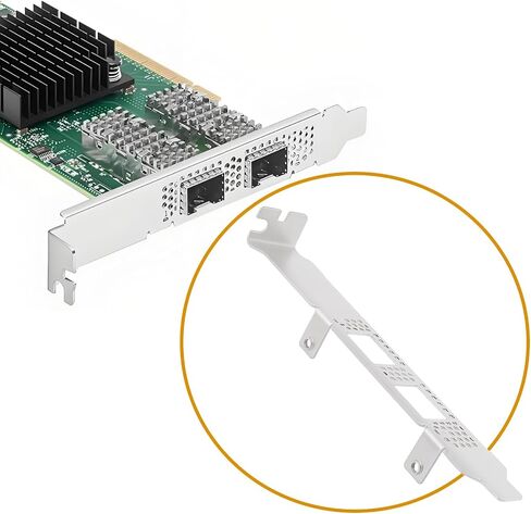2X Full High Bracket Compatible with Mellanox CX4121A MCX4121A Connectx-5 25GbE with Screws in Saudi Arabia