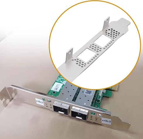 2X Full High Bracket Compatible with Mellanox CX4121A MCX4121A Connectx-5 25GbE with Screws in Saudi Arabia