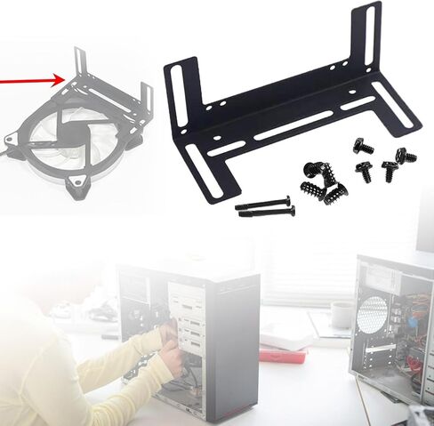 Motherboard Fan Bracket for 120mm 90mm 80mm CPU Cooler Support Stand, White in Saudi Arabia