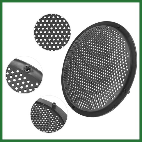 Motoforti 8 Inch Universal Speaker Grills Cover Mesh Guard Protective Case Black - Pack of 4 Long-Lasting in Saudi Arabia