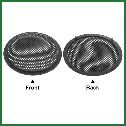 Motoforti 8 Inch Universal Speaker Grills Cover Mesh Guard Protective Case Black - Pack of 4 Long-Lasting in Saudi Arabia