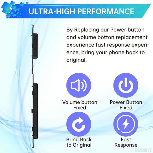 Power Button and Volume Button Replacement for Samsung Galaxy A21s Side Button Power On Off Switch and Volume Button Replacement Model: A217M DS Black in Saudi Arabia