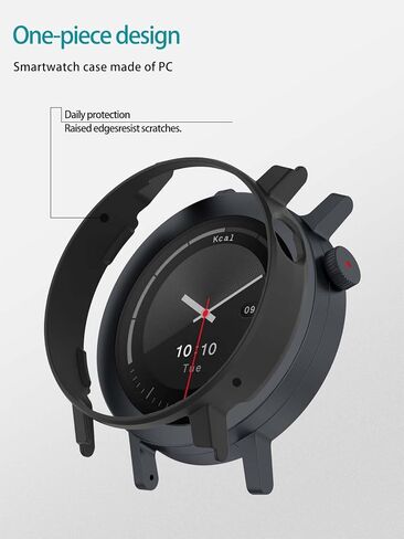 2pack Case for CMF Watch 3 Pro,NOUKAJU Smartwatch Protective Case,Easy to Install,Drop-Proof,Protective Cover for Nothing CMF Watch 3 Pro(Black+Black) in Saudi Arabia