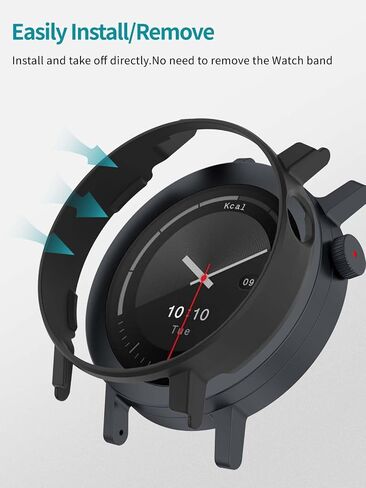 2pack Case for CMF Watch 3 Pro,NOUKAJU Smartwatch Protective Case,Easy to Install,Drop-Proof,Protective Cover for Nothing CMF Watch 3 Pro(Black+Black) in Saudi Arabia