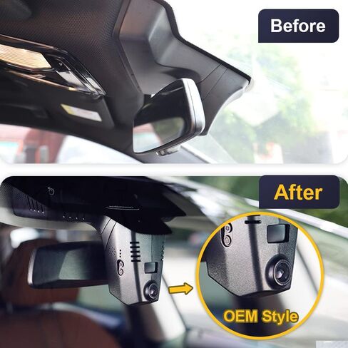 Fitcamx 4K Dash Cam Adapts for BMW 5 7 Series 2018-2023 530i 540i 530e M550i 740i 750i M760i 745e Xdrive (G30/G11), OEM Look, 2160P UHD Video, WiFi & APP, Loop Recording G-Sensor, Plug&Play, 64GB Card in Saudi Arabia