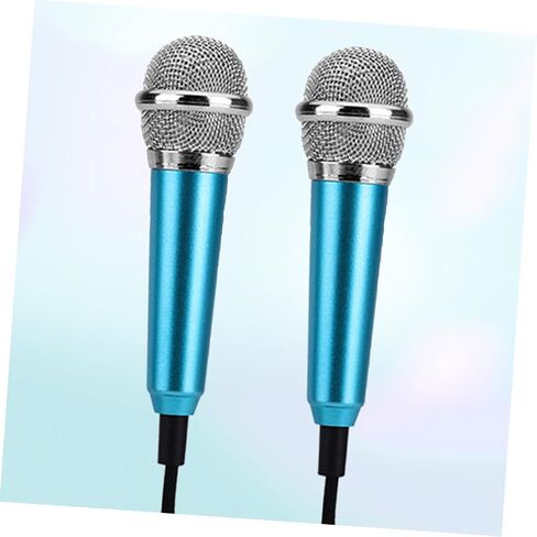 Toyandona 2PCS ميكروفون صغير صغير لتسجيل جبس الهاتف الذكي للكمبيوتر المحمول والاتصال نمط عشوائي in Saudi Arabia
