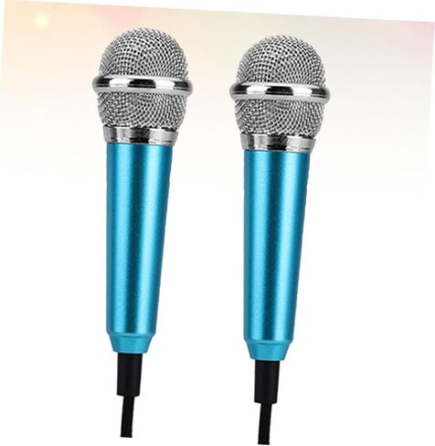 Toyandona 2PCS ميكروفون صغير صغير لتسجيل جبس الهاتف الذكي للكمبيوتر المحمول والاتصال نمط عشوائي in Saudi Arabia
