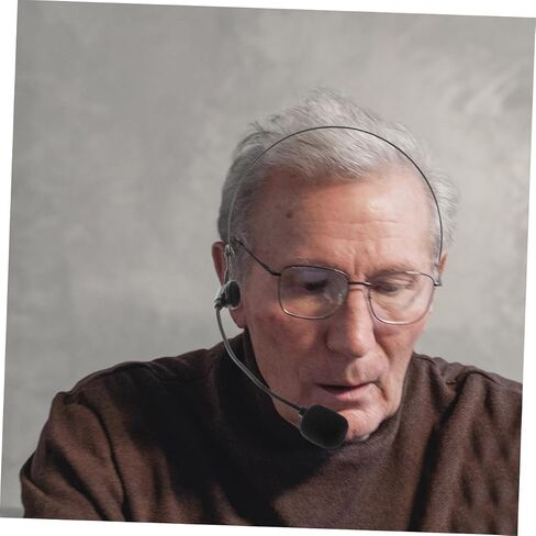 POPETPOP 2Pcs Lightweight Headset Microphone with Connection Over Head Design for Voice Amplification Presentations and Group Activities in Saudi Arabia