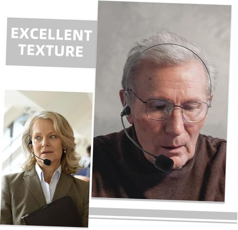 POPETPOP 2Pcs Lightweight Headset Microphone with Connection Over Head Design for Voice Amplification Presentations and Group Activities in Saudi Arabia