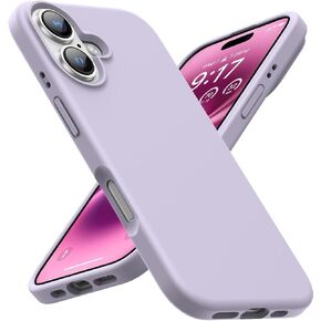 Ouxul مصمم لـ iPhone 16 Case 6.1 "-غطاء سائل سائل نحيف مع [بطانة الألياف الدقيقة المضادة للخلع] ، حماية كاملة من 3 طبقات (أسود) (أسود) in Kuwait