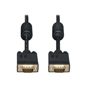 Tripp Lite Eaton Series P502-015 VGA Cable, 15 ft HD15 M/M, RGB, Gold-Plated Double-Shielded Molded Connectors, PC Monitor Projector, Black, Cloud Care Pre-Configured Bundle Eligible (50 Pack) in Kuwait
